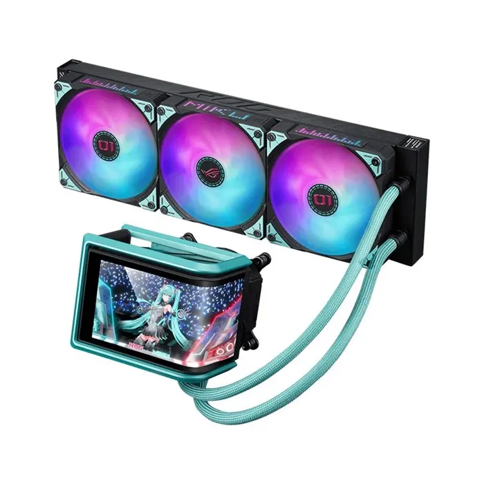 فن خنک کننده مایع پردازنده ایسوس ROG RYUO IV 360 ARGB HATSUNE MIKU -gallery-8
