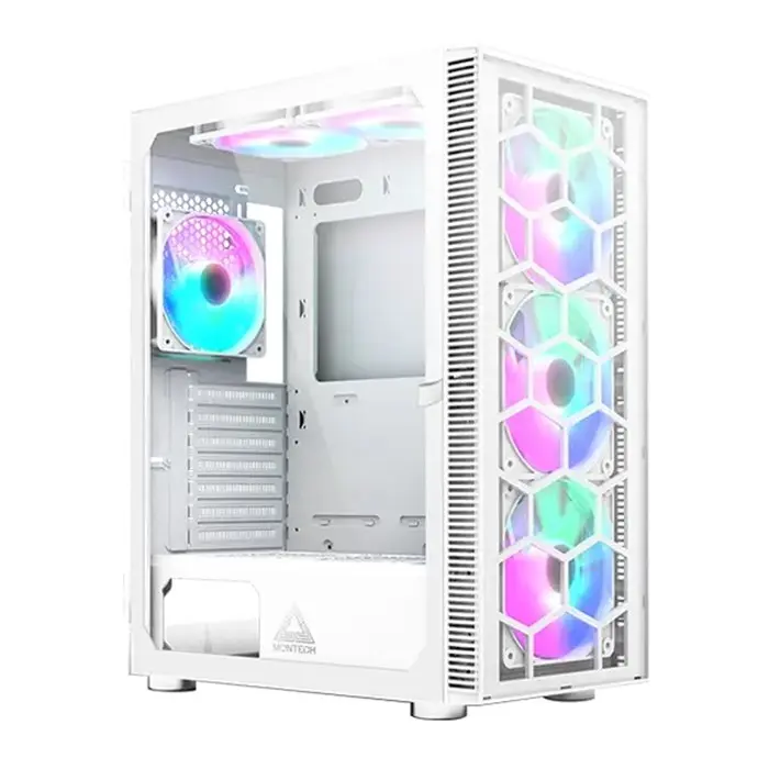 کیس کامپیوتر مونتک مدل X3 GLASS White -gallery-7