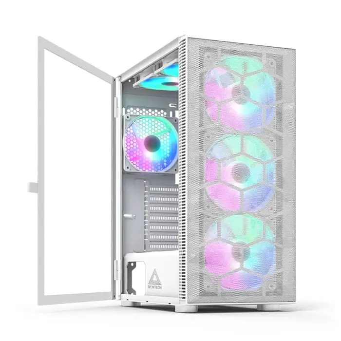 کیس کامپیوتر مونتک مدل X3 MESH White -gallery-1