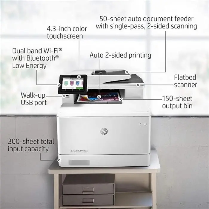 پرینتر لیزری رنگی اچ پی مدل LaserJet Pro MFP M479fdn -gallery-8