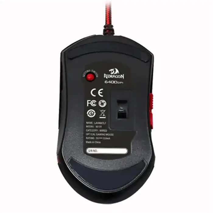 ماوس گیمینگ ردراگون Lavawolf M701 Black -gallery-7