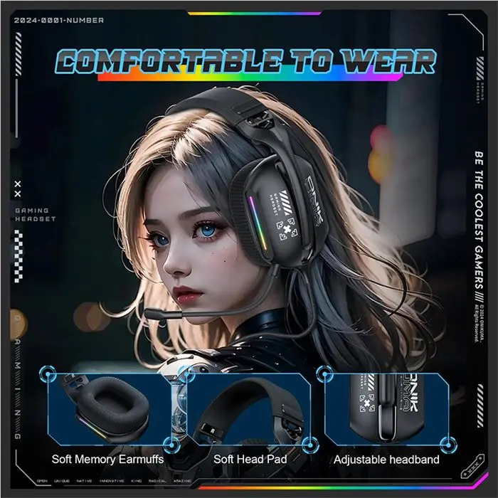هدست گیمینگ اونیکوما مدل X12 RGB -gallery-21
