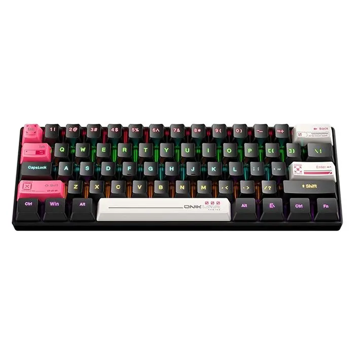کیبورد گیمینگ اونیکوما مدل G55 RGB، مکانیکال سوییچ قهوه‌ای، Tenkeyless، نورپردازی RGB -gallery-19
