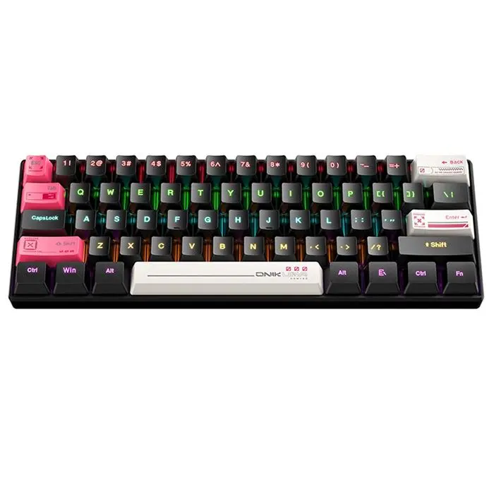 کیبورد گیمینگ اونیکوما مدل G55 RGB، مکانیکال سوییچ قهوه‌ای، Tenkeyless، نورپردازی RGB -gallery-4