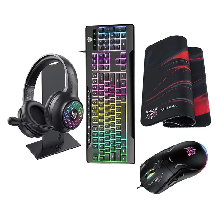 ست گیمینگ اونیکوما مدل TZ5006، سوییچ ممبران، Full-Size، نورپردازی LED RGB -gallery-1