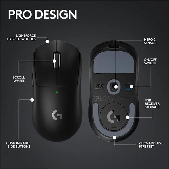 ماوس بی سیم مخصوص بازی لاجیتک مدل PRO X SUPERLIGHT 2 -gallery-19