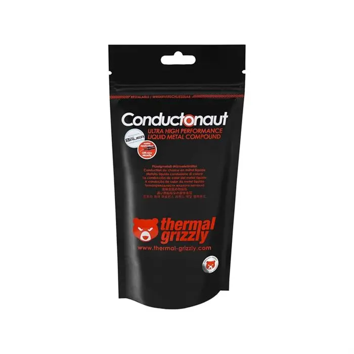 خمیر سیلیکون ترمال گریزلی 5 گرمی Conductonaut Liquid Metal -gallery-13