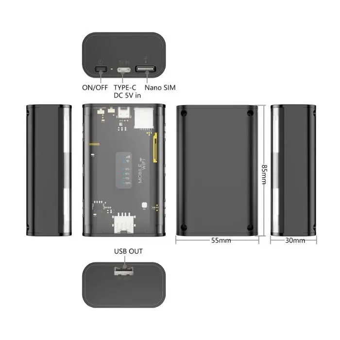 مودم روتر 4G LTE بی‌سیم پرتابل نزتک مدل NZT-99G -gallery-1