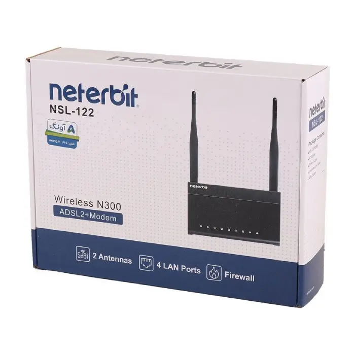 مودم +ADSL2/2 نتربیت مدل NSL-122 -gallery-15