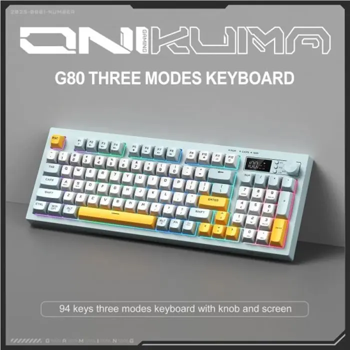 کیبورد بی‌سیم گیمینگ اونیکوما مدل G80 -gallery-11