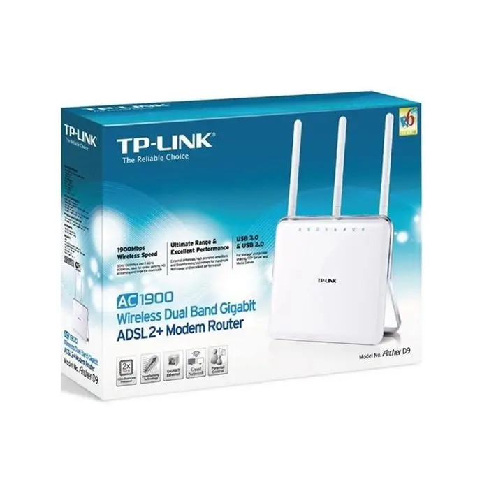 مودم روتر +ADSL2 گیگابیتی دوبانده بی‌ سیم AC1900 تی پی-لینک مدل Archer D9 -gallery-10