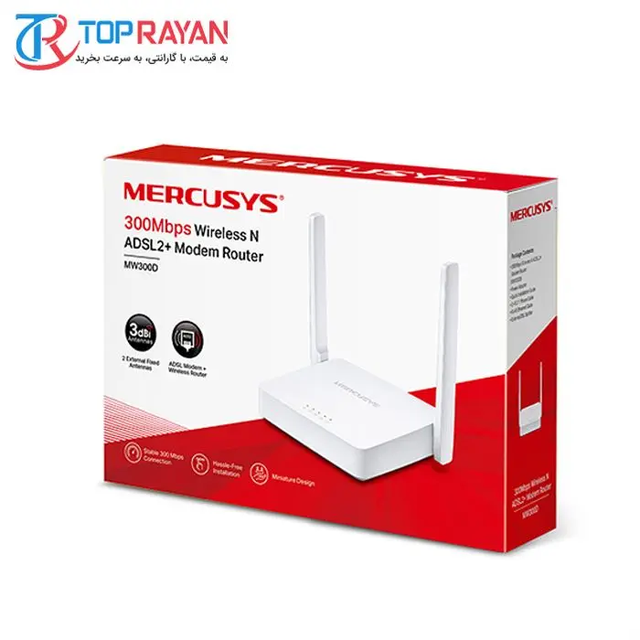 مودم روتر ADSL2 بی‌ سیم میکروسیس مدل MW-300D -gallery-2