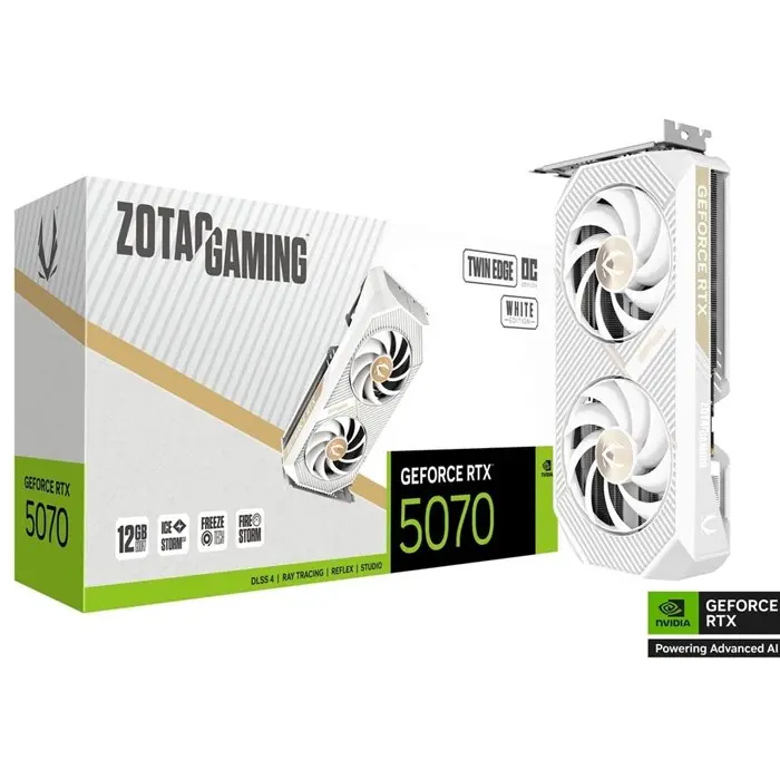 کارت گرافیک زوتک مدل GeForce RTX 5070 Twin Edge OC White 12GB OC -gallery-8