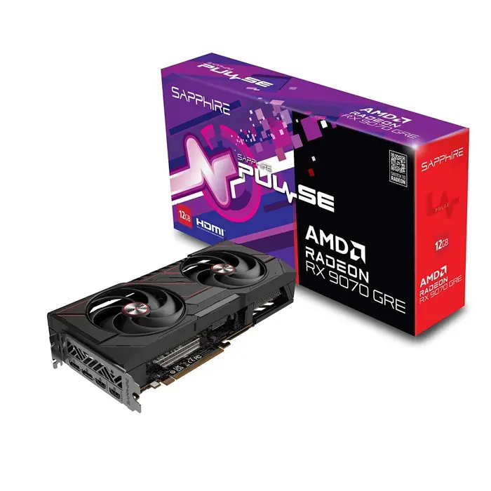 کارت گرافیک سافایر مدل PULSE AMD Radeon RX 9070 GRE Gaming OC 12GB GPU -gallery-5