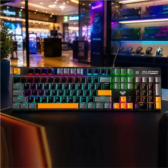 کیبورد با سیم مخصوص بازی آئولا مدل S500 -gallery-13