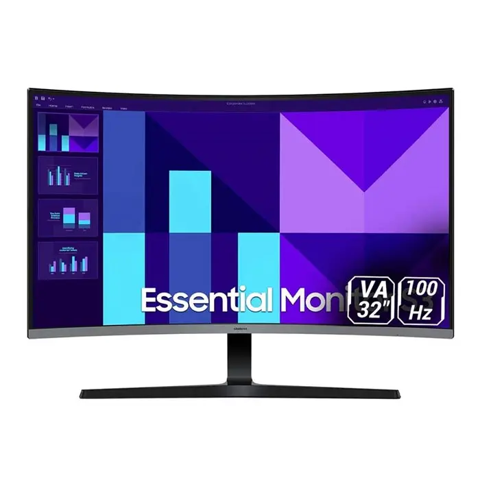 مانیتور32 اینچ خمیده سامسونگ مدل Essential S3 LS32D392GAMXUE -gallery-4