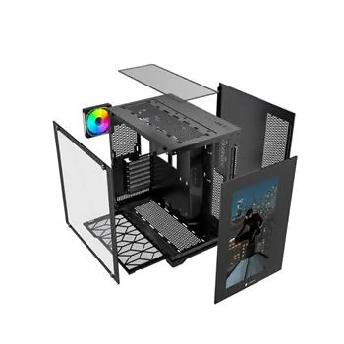 کیس گیمینگ لاجی کی مدل LK-C589B -gallery-5