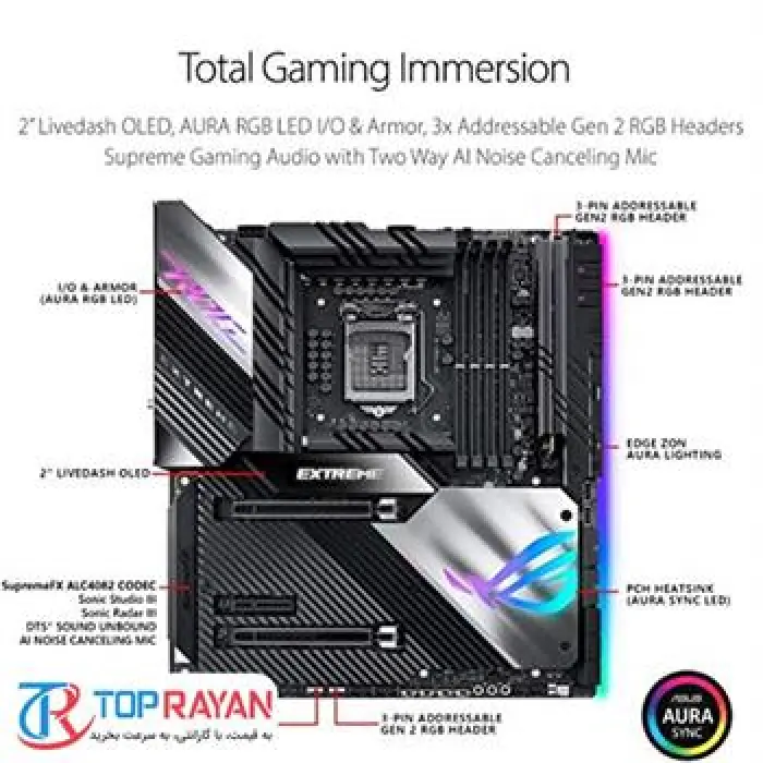 مادربرد ایسوس مدل ROG Maximus XIII WiFi Z590 سوکت 1200 -gallery-2
