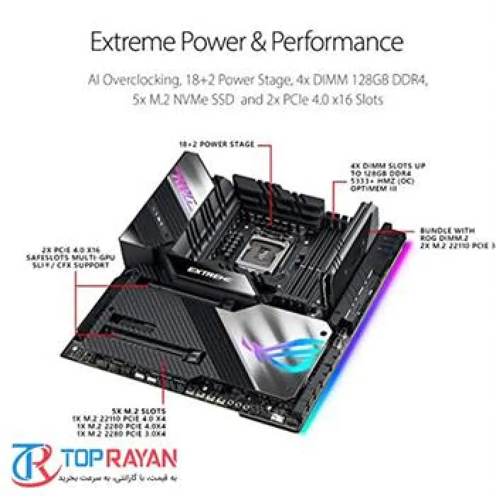 مادربرد ایسوس مدل ROG Maximus XIII WiFi Z590 سوکت 1200 -gallery-3