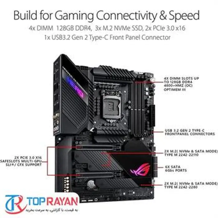 مادربرد ایسوس Z490 ROG MAXIMUS XII HERO WI-FI -gallery-2
