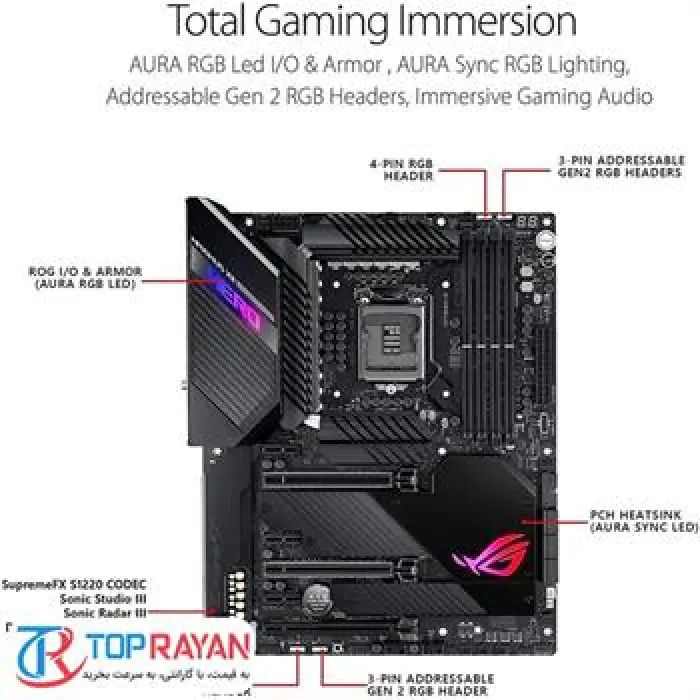 مادربرد ایسوس Z490 ROG MAXIMUS XII HERO WI-FI -gallery-3