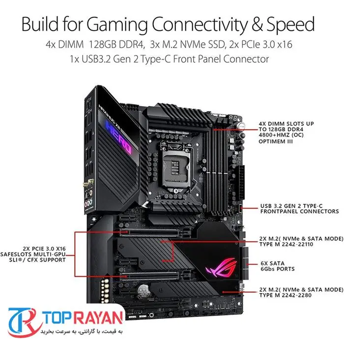 مادربرد ایسوس Z490 ROG MAXIMUS XII HERO WI-FI -gallery-6