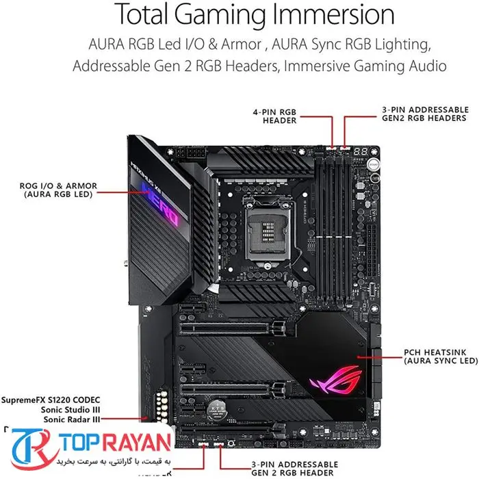 مادربرد ایسوس Z490 ROG MAXIMUS XII HERO WI-FI -gallery-7
