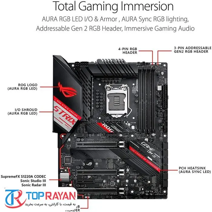 مادربرد ایسوس مدل ROG STRIX Z۴۹۰-H GAMING -gallery-6