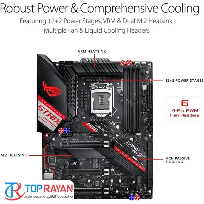 مادربرد ایسوس مدل ROG STRIX Z۴۹۰-H GAMING -gallery-7