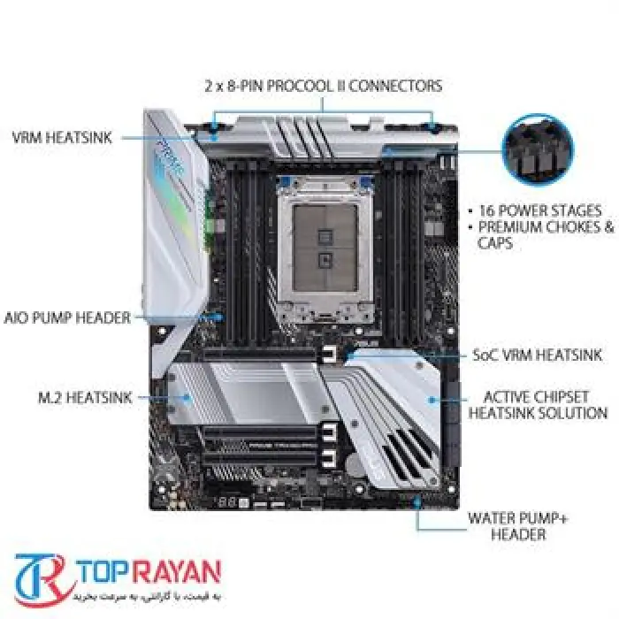 مادربرد ایسوس مدل Prime TRX40-Pro سوکت sTRX4 -gallery-1
