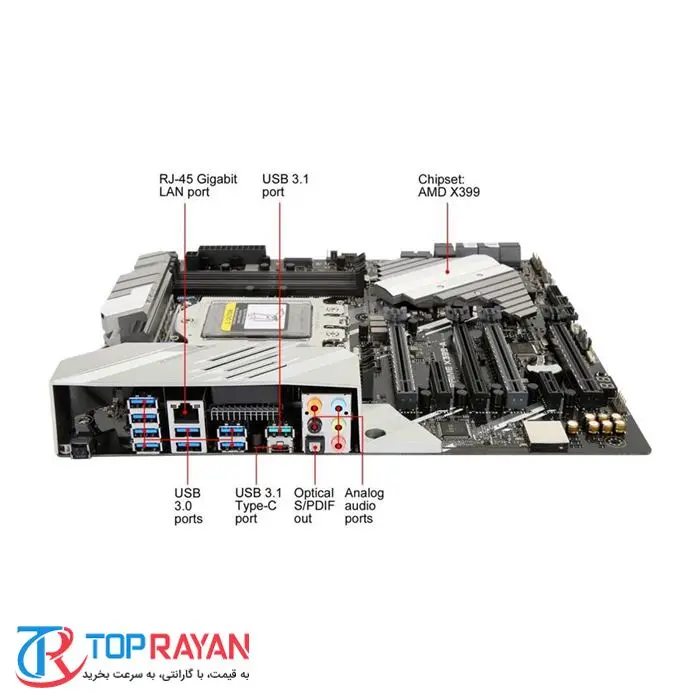مادربرد ایسوس مدل PRIME X399-A سوکت TR4 -gallery-8