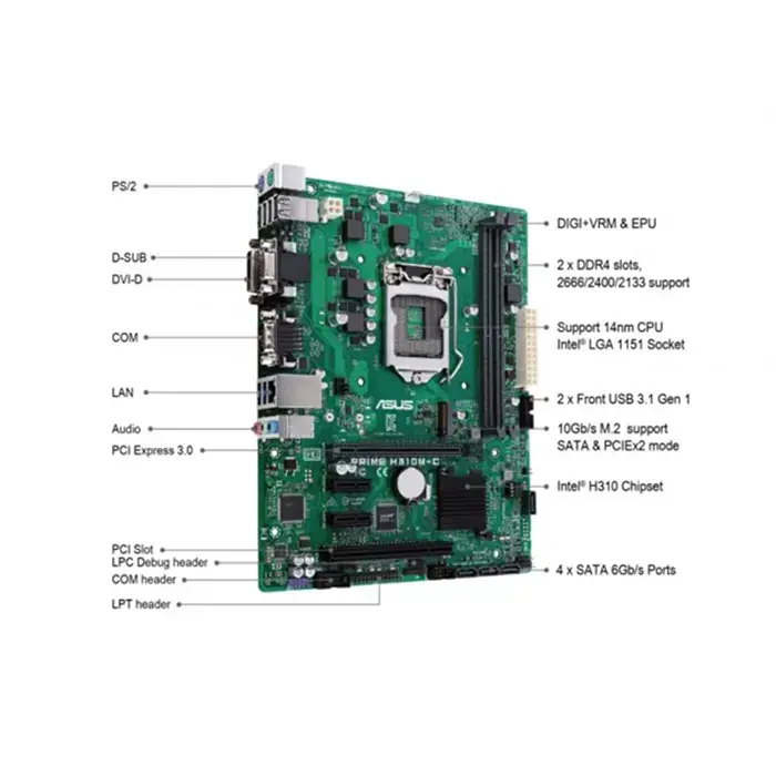 مادربرد ایسوس PRIME H310M-C -gallery-10