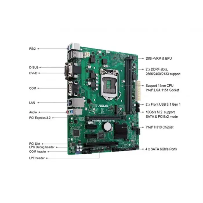 مادربرد ایسوس PRIME H310M-C -gallery-14