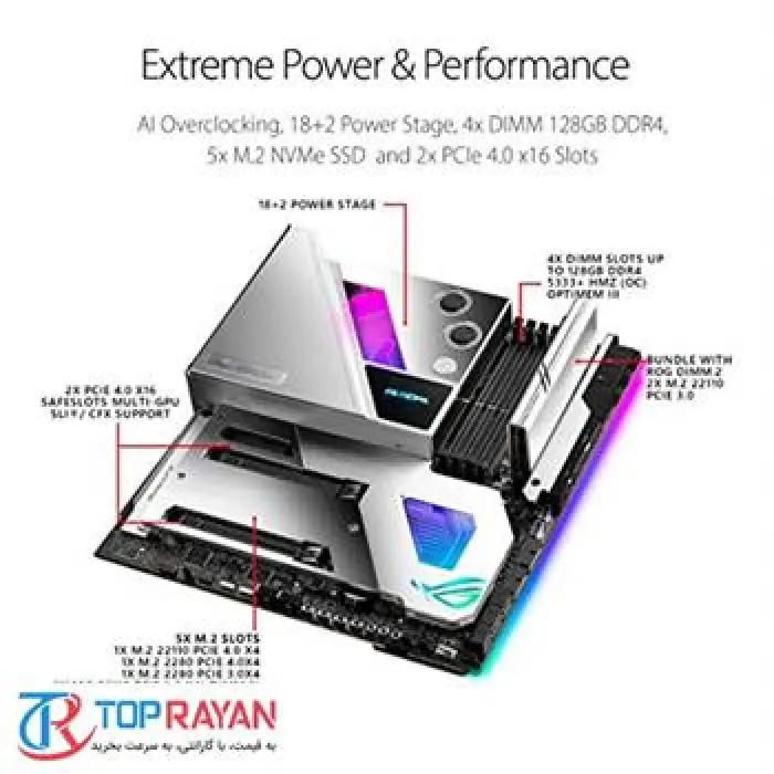 مادربرد ایسوس مدل ROG Maximus XIII Extreme Glacial سوکت 1200 -gallery-3