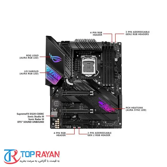 مادربرد ایسوس مدل وای فای ROG STRIX Z۴۹۰-E GAMING -gallery-7
