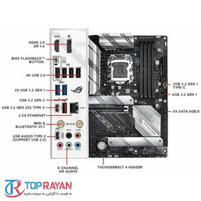مادربرد ایسوس مدل ROG STRIX B560-A GAMING WIFI DDR4 سوکت 1200 -gallery-2