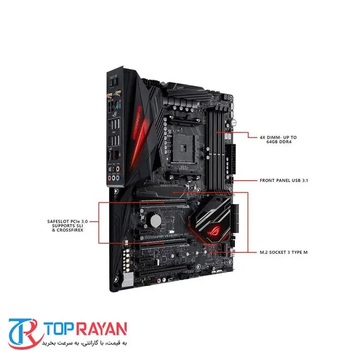 مادربرد ایسوس مدل ROG Crosshair VII HERO WiFi AM4 X470 -gallery-10