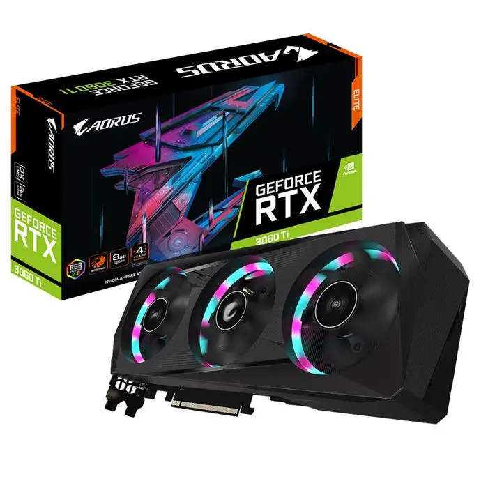 کارت گرافیک گیگابایت AORUS GeForce RTX 3060 Ti ELITE 8G -gallery-7