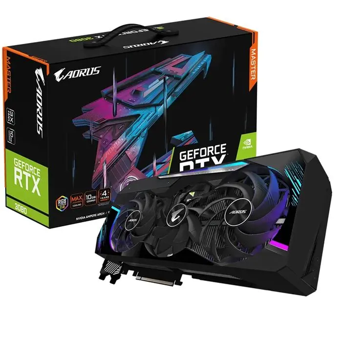 کارت گرافیک گیگابایت AORUS GeForce RTX 3080 MASTER 10G LHR -gallery-5