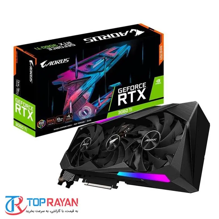 کارت گرافیک گیگابایت AORUS GeForce RTX 3060 Ti MASTER 8G -gallery-11