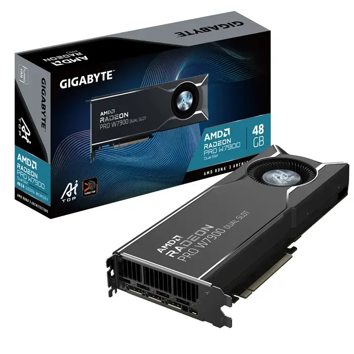 کارت گرافیک گیگابایت مدل Radeon PRO W7900 Dual Slot AI TOP 48GB -gallery-9