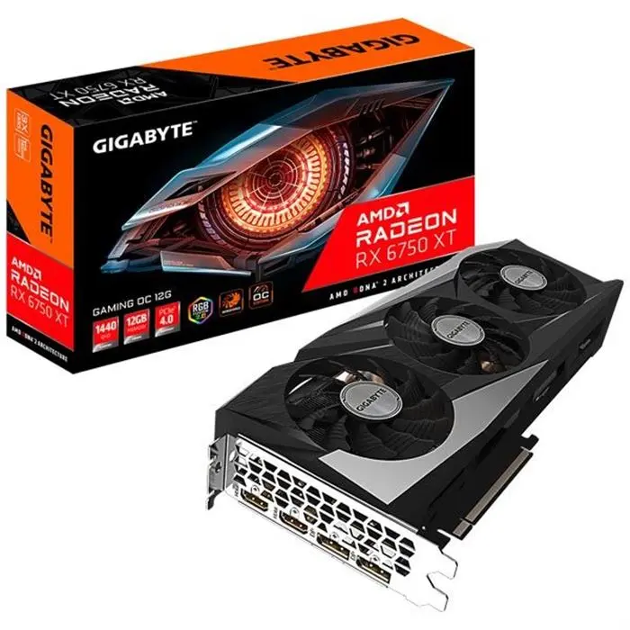 کارت گرافیک گیگابایت مدل RX 6750 XT GAMING OC 12GB حافظه 12 گیگابایت -gallery-1