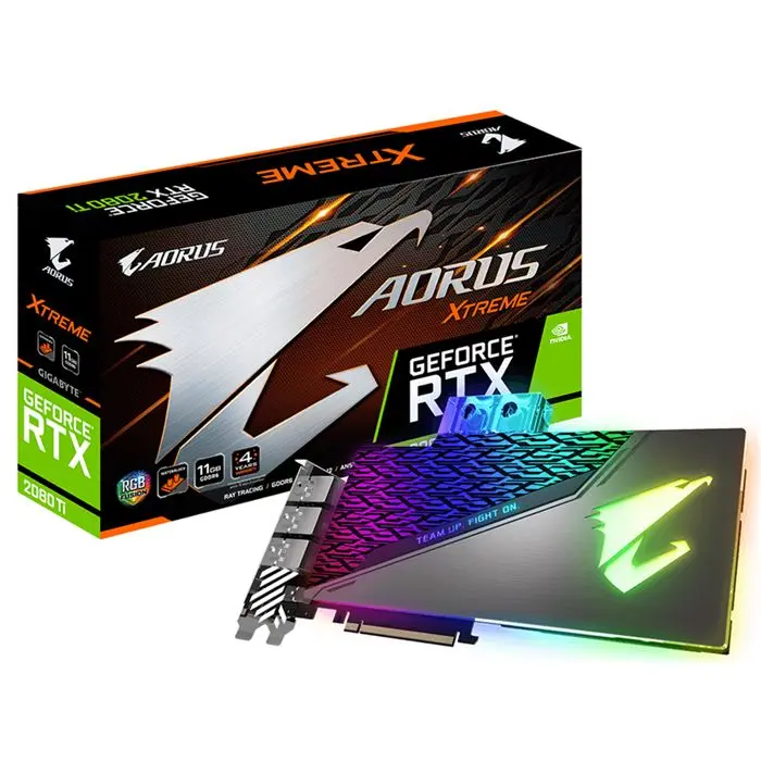 کارت گرافیک گیگابایت مدل AORUS GeForce RTX ۲۰۸۰ Ti XTREME WATERFORCE WB با حافظه ۱۱ گیگابایت -gallery-2