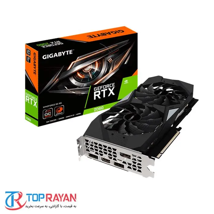 کارت گرافیک گیگابایت مدل GeForce RTX 2060 WINDFORCE OC با حافظه 6 گیگابایت -gallery-8