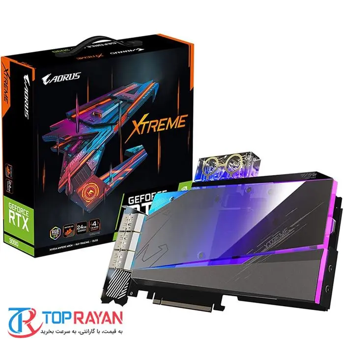 کارت گرافیک گیگابایت AORUS GeForce RTX 3090 XTREME WATERFORCE 24G -gallery-24