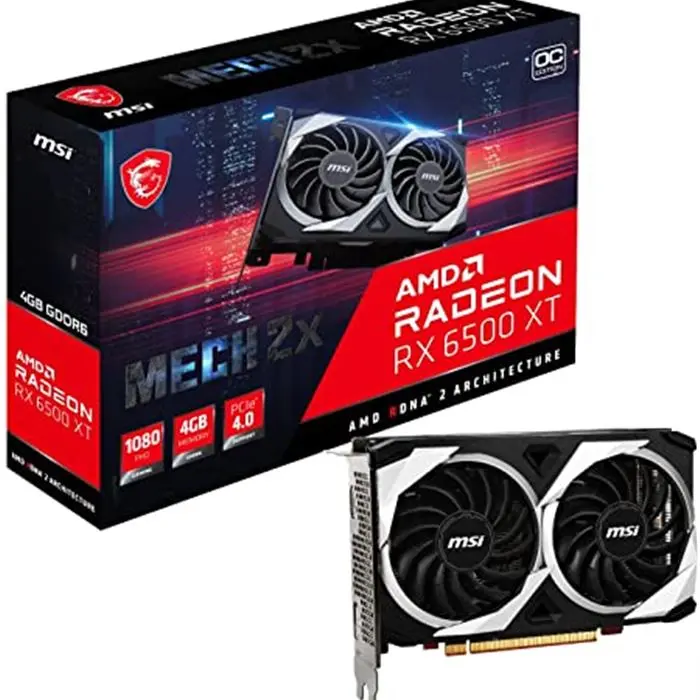 کارت گرافیک ام اس آی مدل Radeon RX 6500 XT MECH 2X 4G OC حافظه 4 گیگابایت -gallery-1
