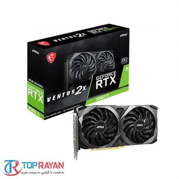 کارت گرافیک ام اس آی GeForce RTX 3060 Ti VENTUS 2X 8G OC V1 LHR -gallery-1