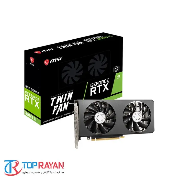 کارت گرافیک ام اس آی GeForce RTX 3060 Ti TWIN FAN 8G -gallery-4