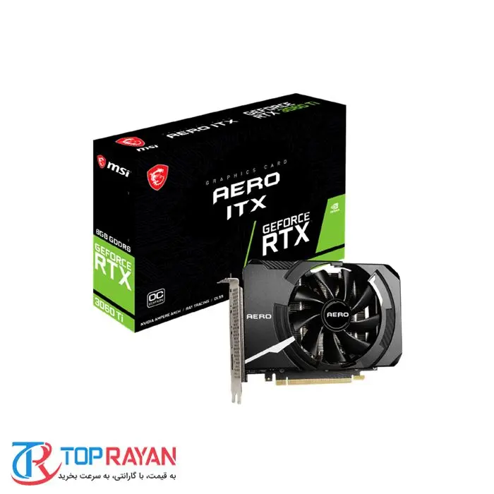 کارت گرافیک ام اس آی GeForce RTX 3060 Ti AERO ITX 8G OC LHR -gallery-4