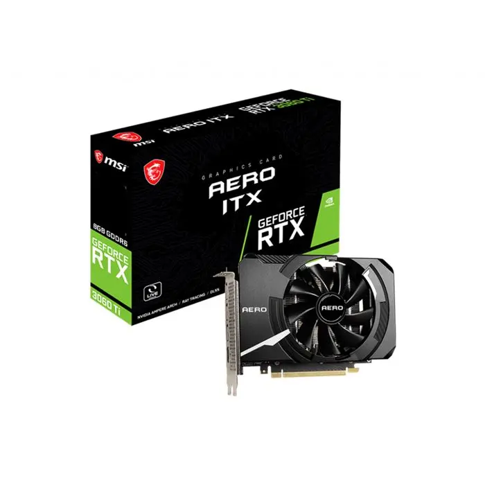 کارت گرافیک ام اس آی GeForce RTX 3060 Ti AERO ITX 8G LHR -gallery-3